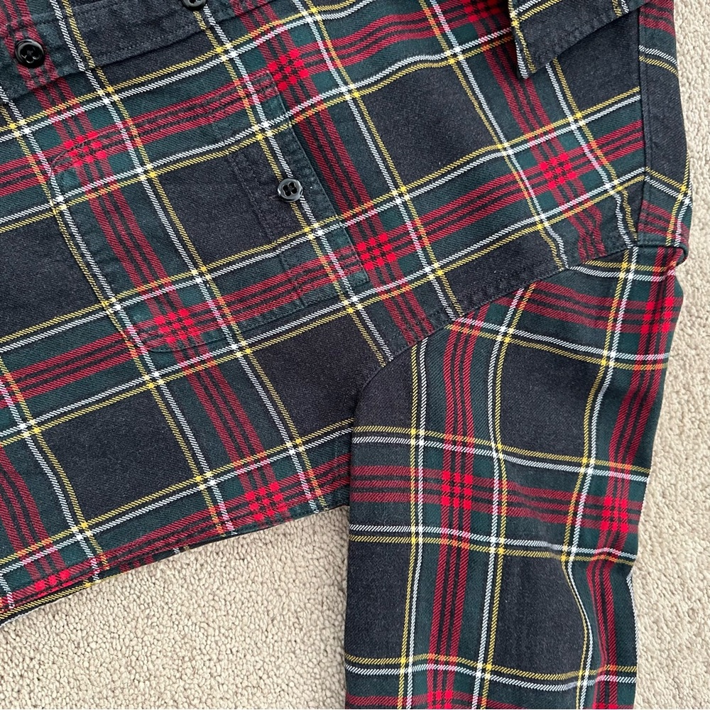 Duplicate Listing J.Crew Charcoal Grey & Red Plaid Long Sleeve Button Down Shirt - Picture 9 of 11